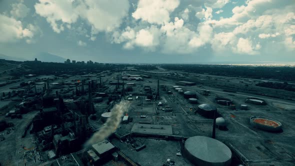 Industrial catastrophe and city apocalypse