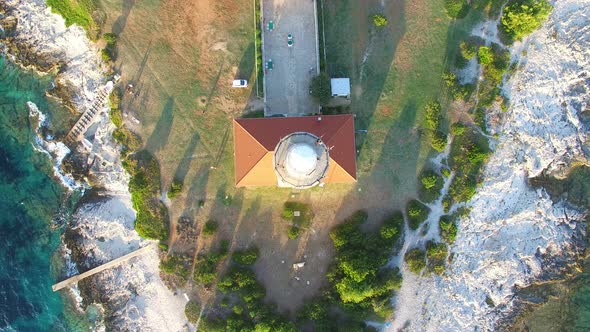 Lighthouse, Croatia from above