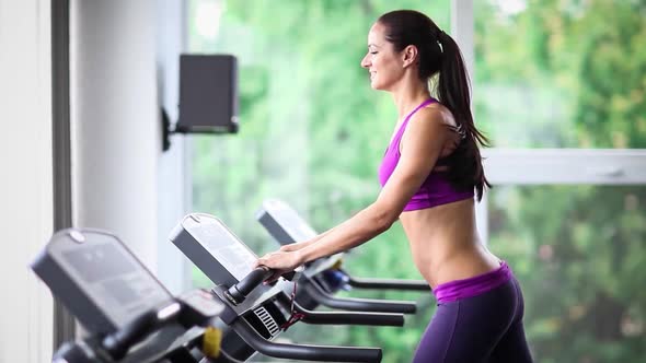 Woman Expressing in Gym