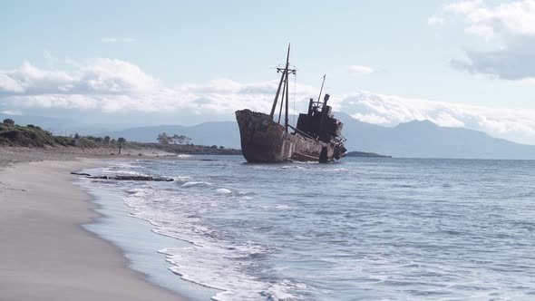 Shipwreck Near Gythio Greece