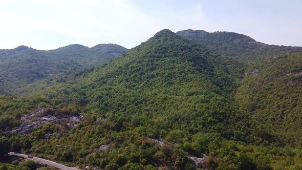 A Small Building in the Middle of the Mountain