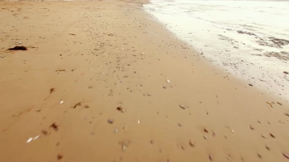 View of waves on seashore