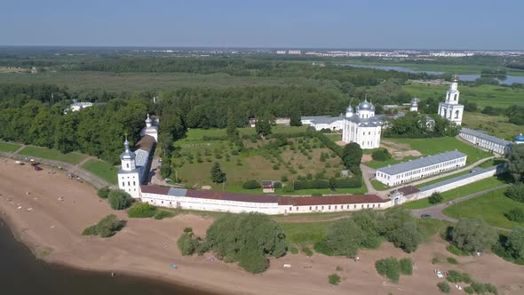 Aerial View on St. George Monastery in Russia