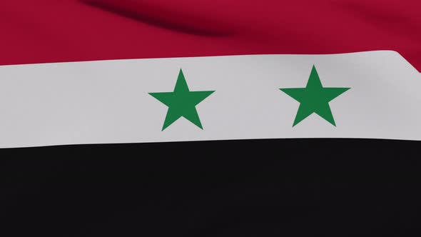 Flag Syria Patriotism National Freedom Seamless Loop