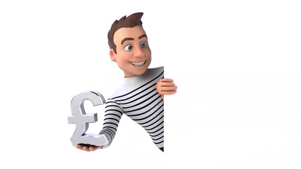 Fun 3D cartoon casual character