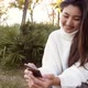 Slow Motion Young Beautiful Girl Using Smart Phone - VideoHive Item for Sale