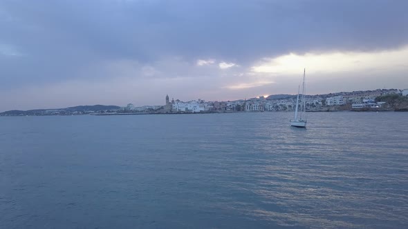 Aerial View of Sitges