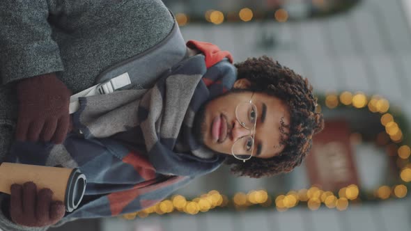 Portrait of Young Black Man on City Street