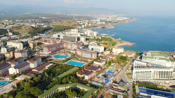 Panorama View of the City of Alanya in Turkey.