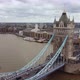 Drone View of the Tower Bridge in Cloudy August - VideoHive Item for Sale