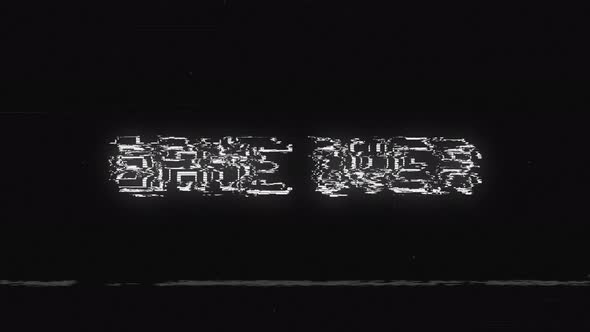 Game Over Looped Glitch Isolated on Black Background alt