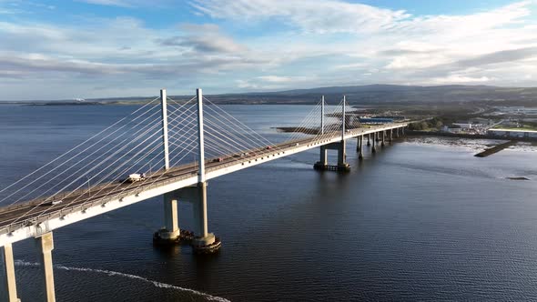 Bridge in Scotland Crossing From North Kessock to Inverness