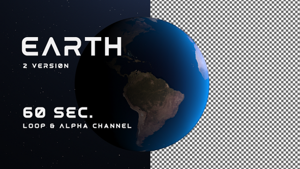 Earth Loop & Alpha Channel 60 sec Full Hd