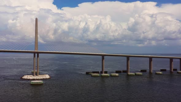 Sunshine Skyway Bridge Tampa Bay Fl 4k