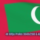 Maldives waving flag transition 4k and 1080 HD footage with alpha channel - VideoHive Item for Sale