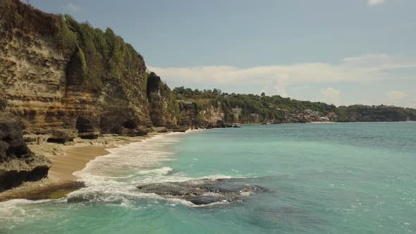 Seascape Cliffs, Sea and Waves