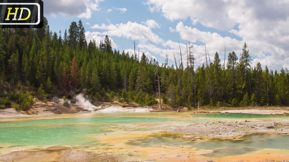 Crackling Lake in Yellowstone National Park