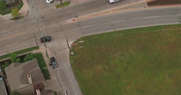 Birds eye view of the Historic Freedman Town in Houston, Texas