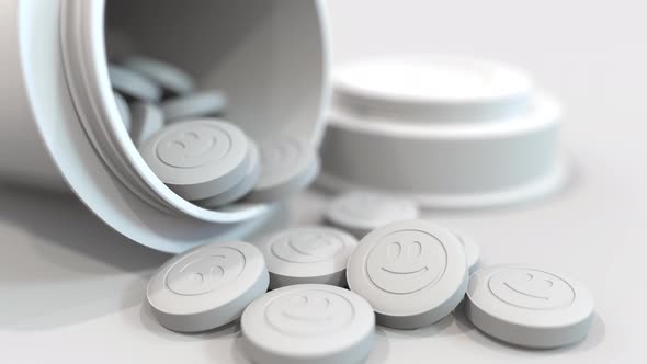 Pills with Stamped Smiley