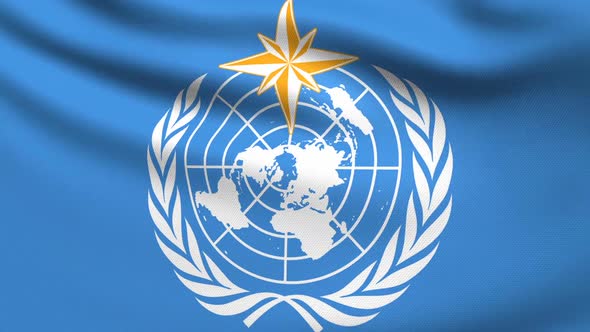 World Meteorological Organization Flag