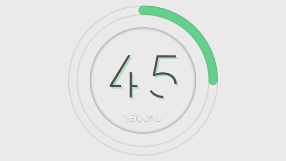 minimal 60 second countdown