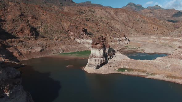 Hydroelectric power station and Dam in the Mountains