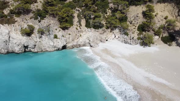 Paradise beach near Oludeniz, on the famous coast of the Lycian Way.