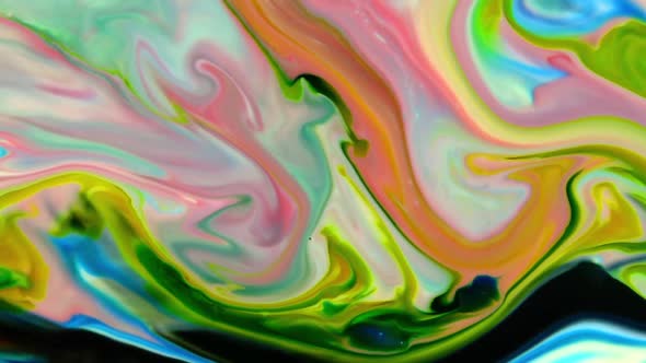 Abstract Bright Colours Paint Spreading Texture  alt