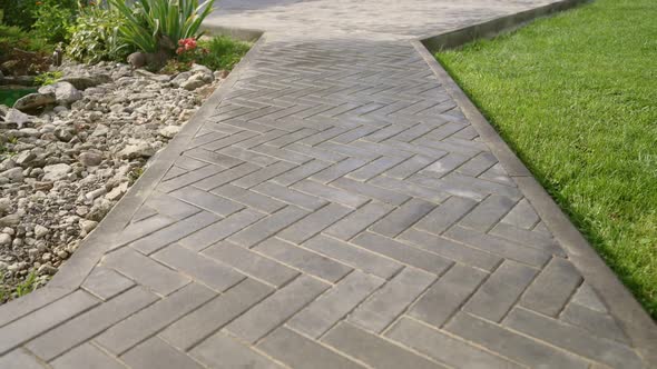 Gray Wet Paving Slabs