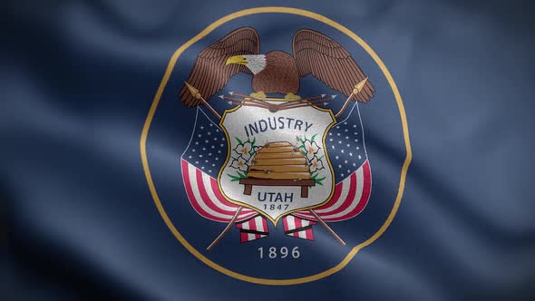 Utah State Flag Front HD