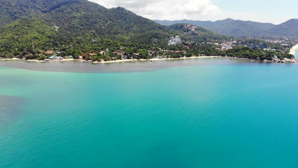 Beautiful high view of nature with sea ocean