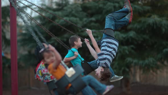 Kids swinging in slow motion; shot on Phantom Flex 4K at 500 fps