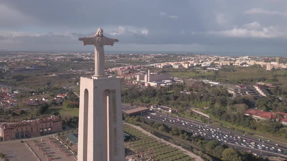 Aerial shot of Christ the King Sanctuary alt