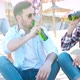 Happy People Drinking and Having Fun at Beach in Summer - VideoHive Item for Sale