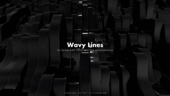 Wavy Stripes Black 10