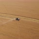 Aerial View of Two Combine on Harvest Field - VideoHive Item for Sale