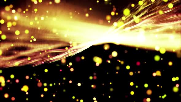Background Yollawo Particle Motion Graphics Animated Background