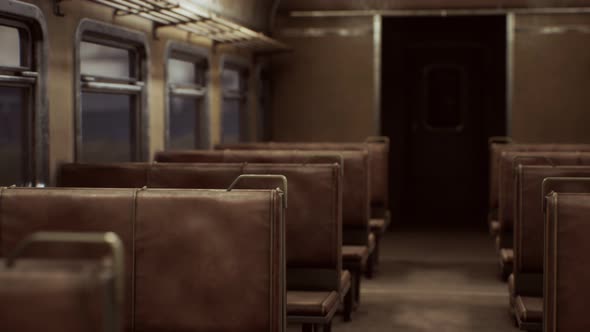 Interior of Old Soviet Electric Train