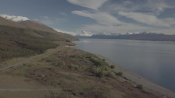 Lake Pukaki aerial