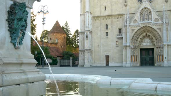 The Zagreb Cathedral  Landmark of Zagreb Croatia