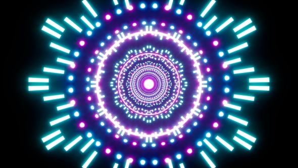 Music Background Of Flickering Line and Dot Shaped Lights alt