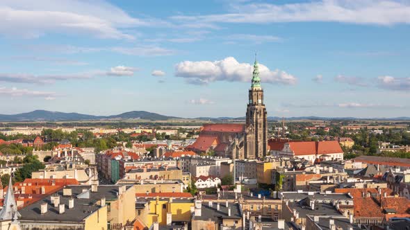 Cityscape of Swidnica, Poland