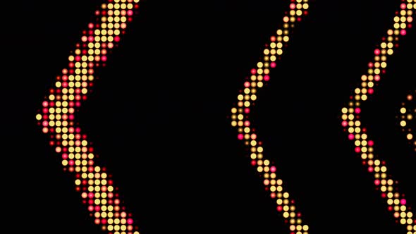 animated line shapes of glowing neon lines, on black background