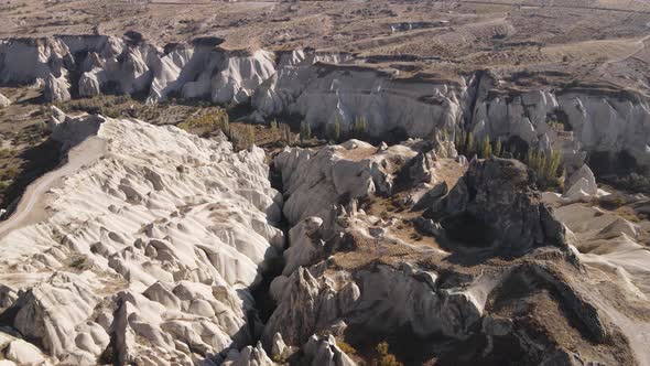 Cappadocia Landscape Aerial View. Turkey. Goreme National Park