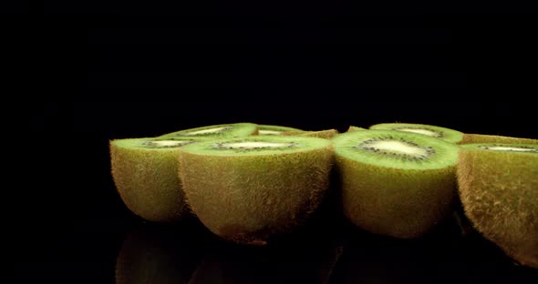 green kiwi fruit mega super close up 