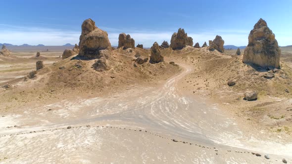 Massive Toothy Tufa Ruins Against the Sundown