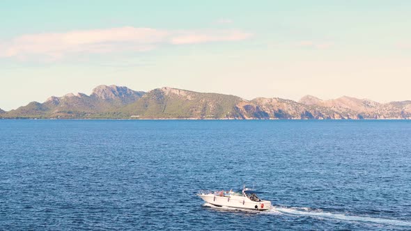 Seascape view in Majorca, Spain