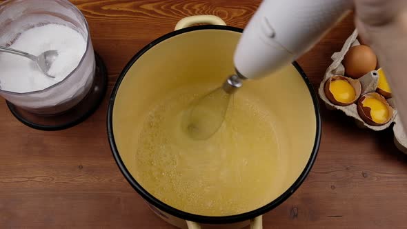 Whipping Proteins with Sugar the Process of Making Meringues