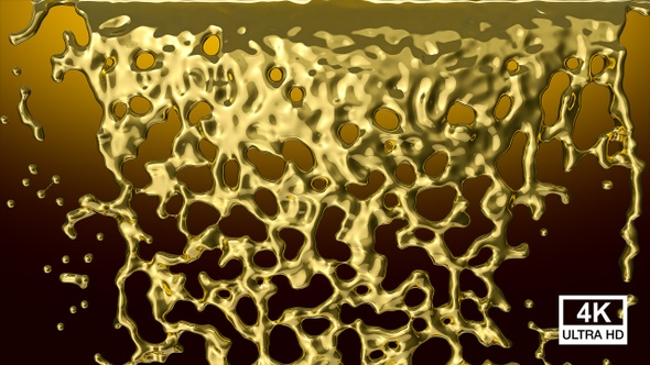 Fountain Of Liquid Gold 4K alt