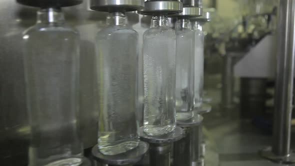 Manufacture Of Glass Bottles and Pouring Vodka (4)